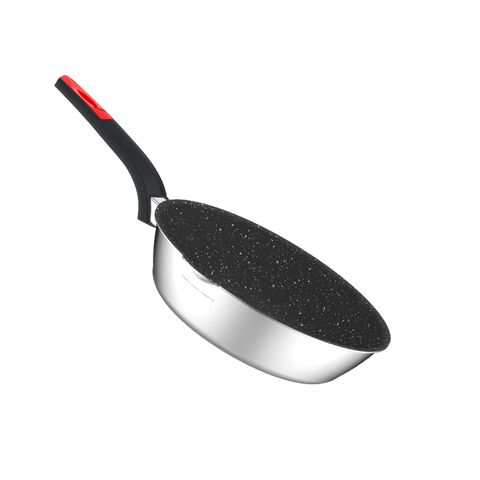 Bộ nồi inox liền khối Elmich Milano EL-8093 size 16, 18, 22, chảo 26cm