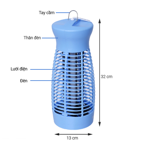 Đèn bắt muỗi Comet CM069 6W – Giải pháp diệt côn trùng gọn nhẹ, không hóa chất