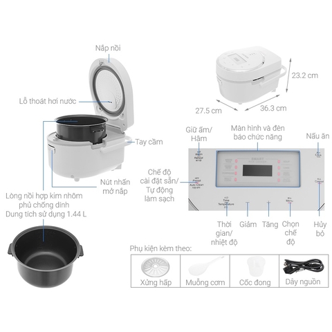 Nồi Cơm Điện Tử Cuckoo CR-0810F