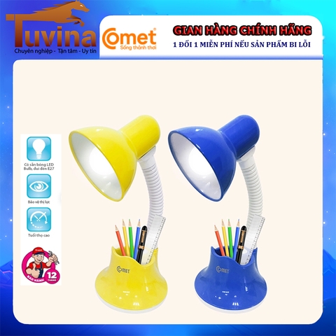 Đèn bàn học Comet CT413 - Bảo hành 12 tháng (Có sẵn bóng LED)