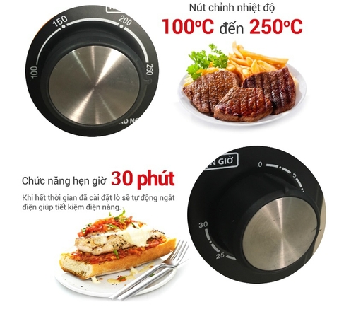 Lò nướng điện đa năng Comet 10 Lít CM6510
