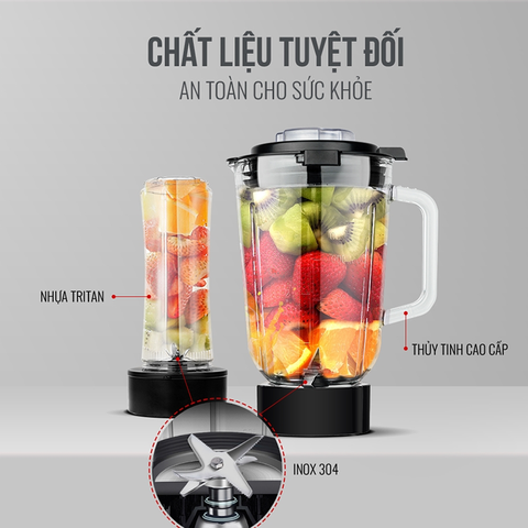 Máy xay sinh tố Elmich 1200W 1.5 LÍT BLE-1849
