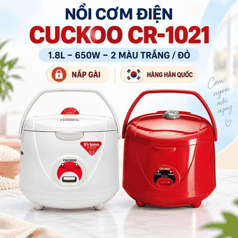 Nồi Cơm Điện Cuckoo CR-1021 1.8L 650W – Nhập Khẩu Hàn Quốc