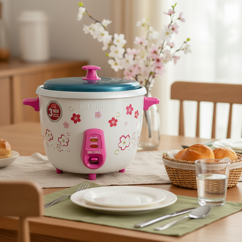 Nồi cơm điện Kim Cương KCS1800 1.8L – Bền đẹp, dễ dùng cho mọi gia đình | TUVINA