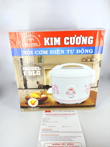Nồi cơm điện Kim Cương NẮP GÀI - 1.5 lít - KC-1.5LR