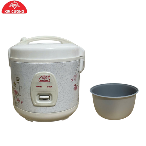 Nồi Cơm Điện Kim Cương 1L Nắp Gài 350W – Lòng Chống Dính, Gọn Nhẹ Cho 1–3 Người