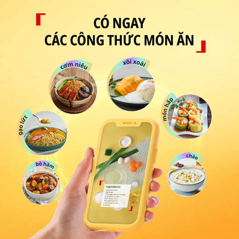 Nồi cơm điện tử Mini Tefal POP RK535TY0 – Nhỏ gọn, nấu ngon cho bếp ít người