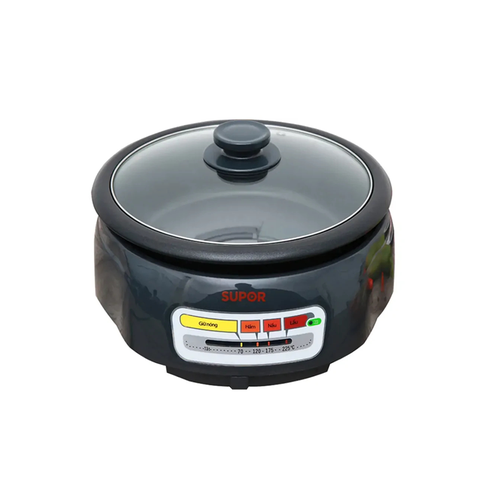 Nồi Lẩu Điện Supor HFK26EVN-130 (4 Lít) – 1300W, Chống Dính, Nắp Kính