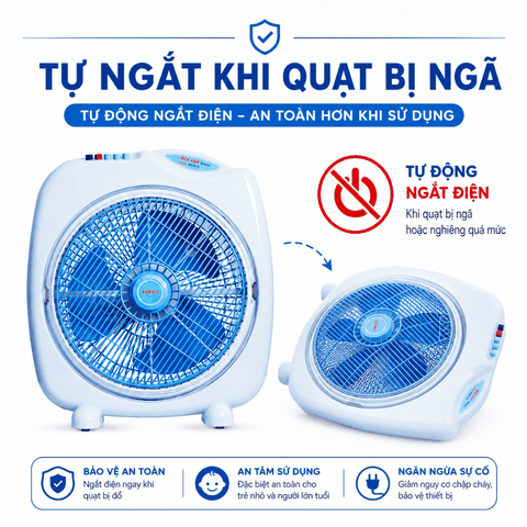 Quạt Bàn Đảo Senko BD1410 47W – Cánh 34cm, Tản Gió Tự Động