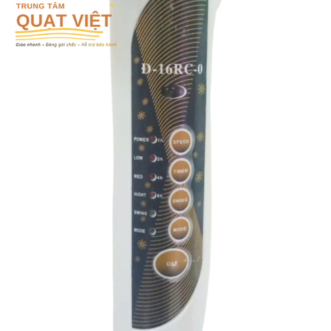 Quạt đứng LIFAN Đ-16RC-O – 40cm 50W, remote, hẹn giờ 8h, 3 chế độ gió | BH 12 tháng | TUVINA
