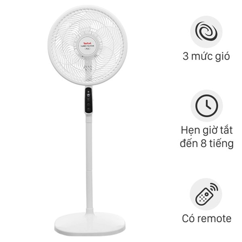Quạt đứng Tefal Turbo Silence Plus 6 cánh VH689690 - Trắng