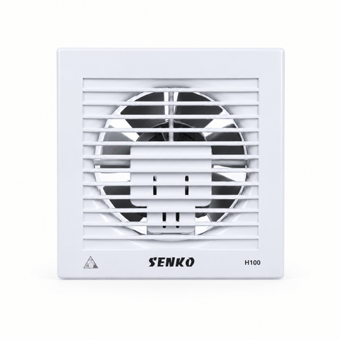 Quạt Hút Tường Senko H100 25W Cánh 10cm, Hút 1 Chiều