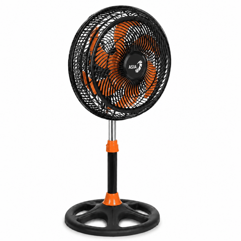 Quạt lửng ASIAVINA Turbo Plus VY638892 Đen Cam 90W – Gió mạnh, êm ái, siêu bền