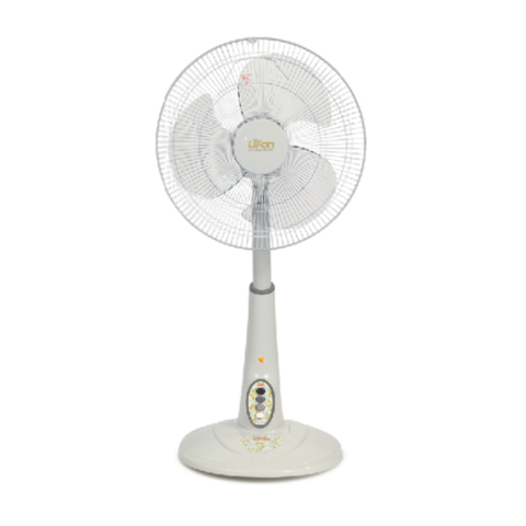 Quạt lửng LIFAN QL-216 nút nhấn – 45W, cánh 40cm, 3 tốc độ | Xám đậm/Xám trắng