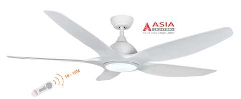 Quạt trần đèn trang trí QT03-T-01 - Trắng sang trọng