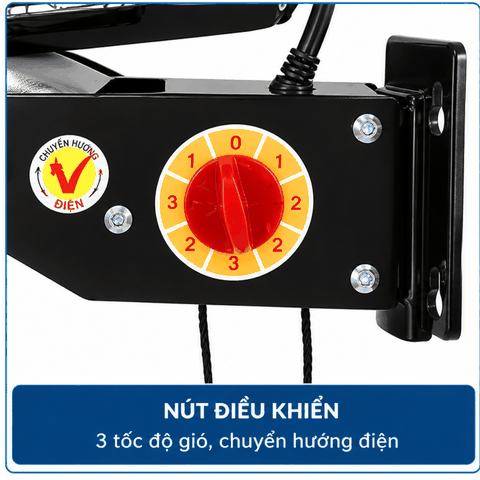 Quạt Treo Tường LIFAN T-18CH 65W – 5 Cánh 45cm, Chuyển Hướng Điện