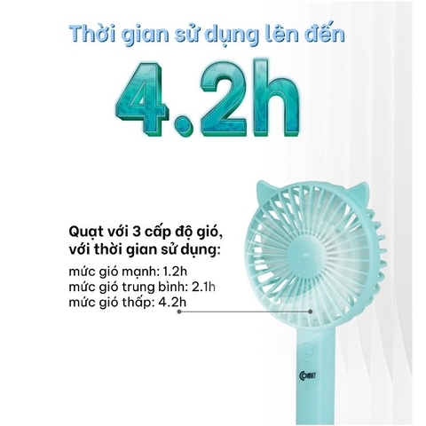 Quạt sạc Comet CRF1104 - 4W