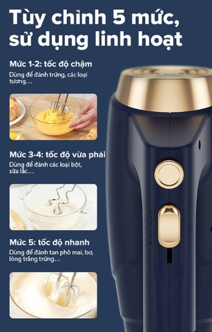 Máy đánh trứng SAMONO công suất 200W SW-THMB200