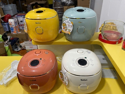 Nồi cơm điện tử Mini Tefal POP RK535AY0 màu be (0.72L – 350W) – Nhỏ gọn cho bếp ít người