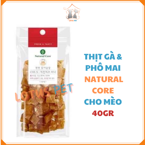 Thịt gà & Phô mai Natural Core cho mèo - 40GR