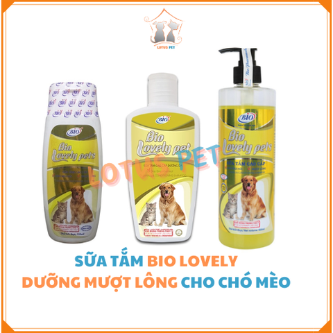 Sữa tắm Bio - Lovely Pet - khử mùi mượt lông cho chó mèo