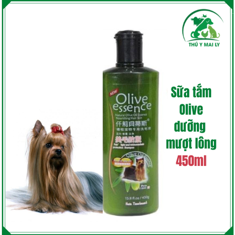 Sữa tắm Olive cho chó mèo - 450ML (Chó lông trắng/Chó lông nâu/Trị ve rận/Dưỡng lông chó/Dưỡng lông mèo)