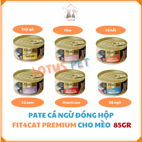 Pate Fit4Cat Premium cho mèo - 85GR