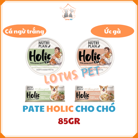 Pate Holic Cá ngừ rau củ/ Gà rau củ cho chó - 85GR