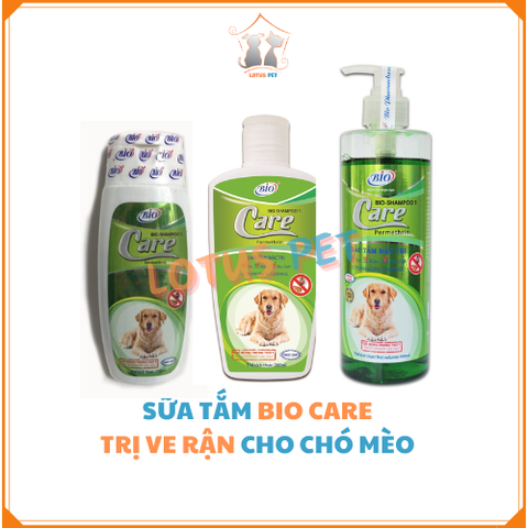 Sữa tắm Bio - Shampoo Care diệt ve rận bọ chét dành cho chó mèo
