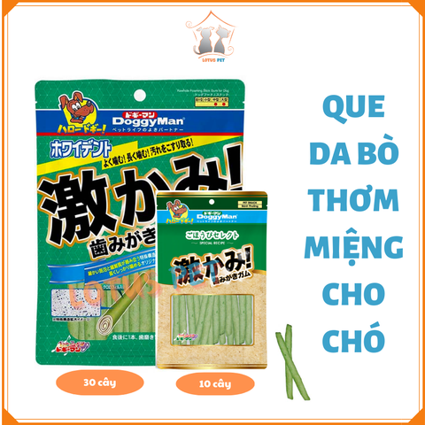 Que da bò thơm miệng Doggy Man cho chó