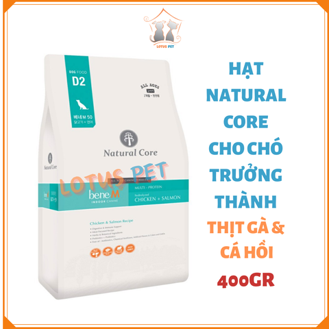 Hạt Natural Core cho chó D2 - Thịt gà & Cá hồi