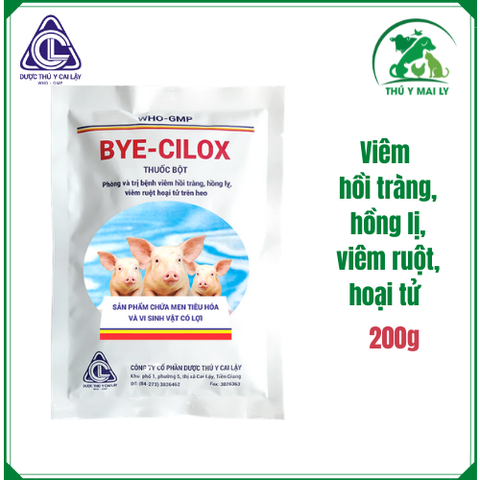 CL - BYE - CILOX ( Phòng và trị bệnh viêm hồi tràng, hồng lỵ, viêm ruột hoại tử trên heo) - 200g