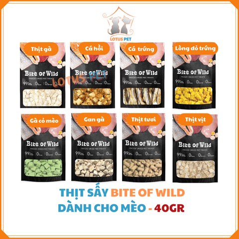 Thịt sấy Bite of Wild dành cho chó mèo - 40GR