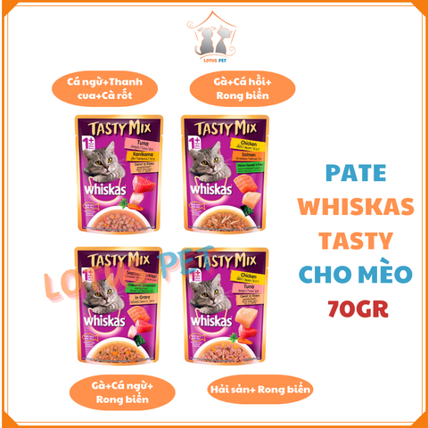 Pate whiskas tasty mix - 70GR