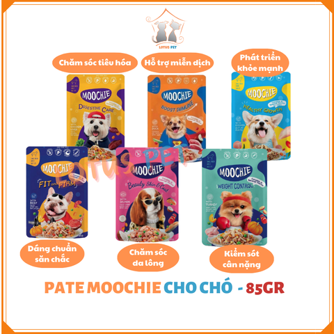 Pate Moochie cho chó 6 vị - 85gr