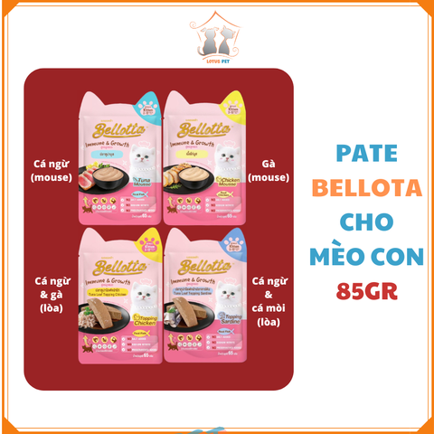 Pate Bellotta cho mèo cho mèo con - 85GR