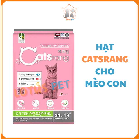 Hạt Catsrang Kitten - Mèo con, mèo bầu, mèo cho con bú - 400GR/1.5KG