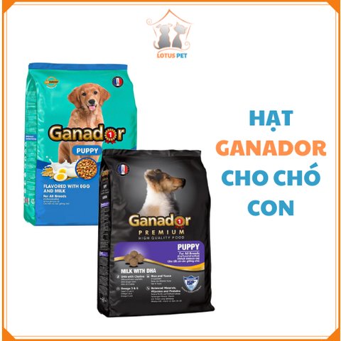 Hạt Ganador Puppy cho chó con -(Trứng Sữa/Sữa DHA)
