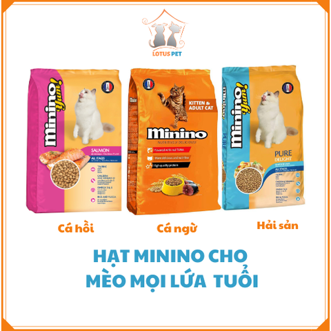 Hạt minino yum & minino cho mèo mọi lứa tuổi