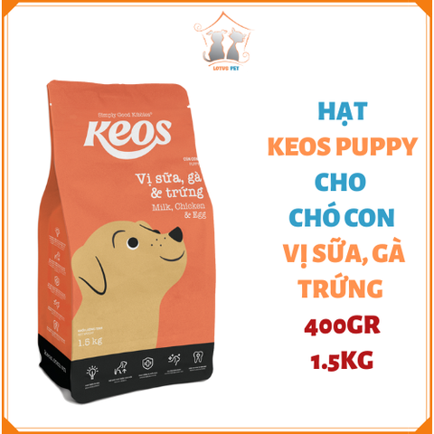 Keos Puppy Vị Gà Trứng Sữa