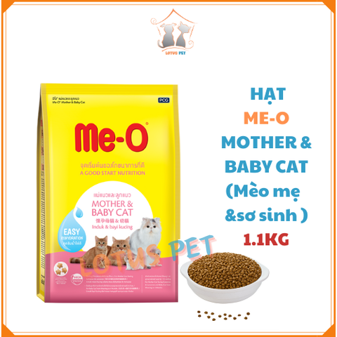 Hạt Me-O Mother baby cat cho mèo mẹ và mèo sơ sinh
