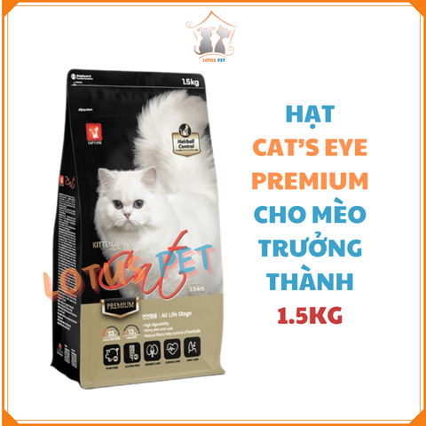 [Date 4/2025] Hạt Cat's Eye Premium - Mèo trưởng thành - 1.5KG