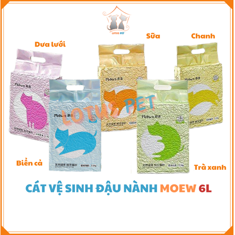Cát đậu nành Moew's - 6L