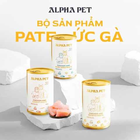 Pate Alpha Pet cho chó mèo - lon 400GR