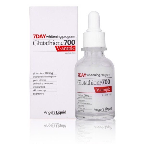Huyết Thanh Trắng Da Angel's Liquid 7 Day Whitening Program Glutathione 700 V-Ample 30ml