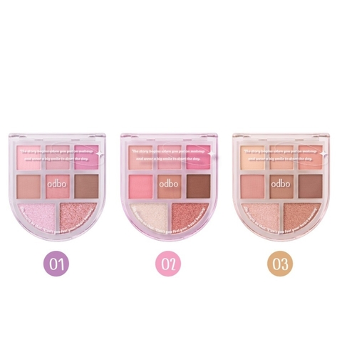 Bảng Phấn Mắt 8 Ô Odbo Romance Mood Eye Palette