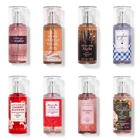 Nước Hoa Toàn Thân Bath & Body Works Body Mist Mini Size 75ml