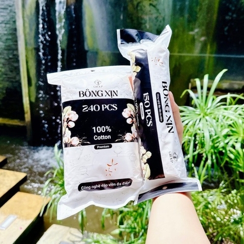 Bông Tẩy Trang Bông Xịn 150m và 240m