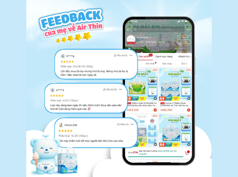 Bỉm Elprairie được lòng mẹ bỉm Việt như thế nào