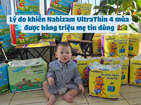 Lý do khiến Nabizam UltraThin 4 mùa được hàng triệu mẹ tin dùng